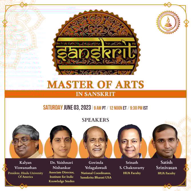 Master of Arts in Sanskrit